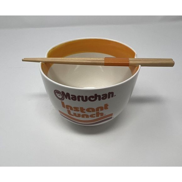Maruchan Noodle Bowl with Chopsticks Dishwasher Microwave Safe Ramen Noodles - Picture 5 of 6